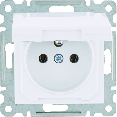 LUMINA Toma de corriente con toma de tierra y tapa 16 A/250 VAC blanco