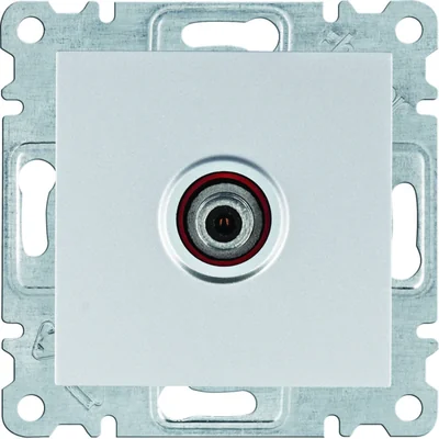 LUMINA Toma SAT individual para instalaciones individuales, plata
