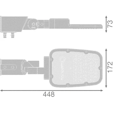 Luminaire de zone d'éclairage public SM V 45W 765 RV20ST GY