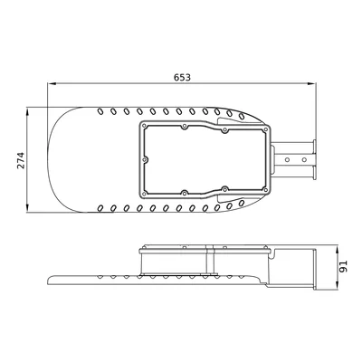 Luminaire ECO AREA SPD 150W 840 IP66 GY