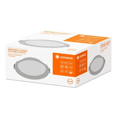Luminaire encastré en aluminium DN200 35W 4000K WT IP44