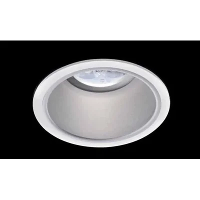 Luminaire encastré halogène blanc mat oeillet