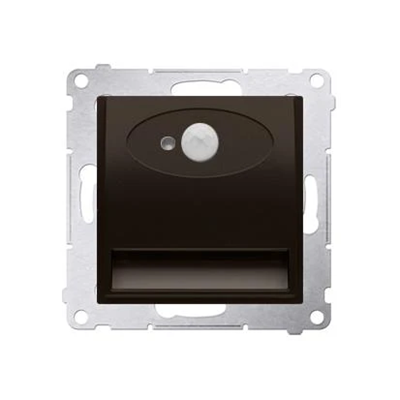 Luminaire LED avec un détecteur de mouvement 14V (0.42W) marron mat