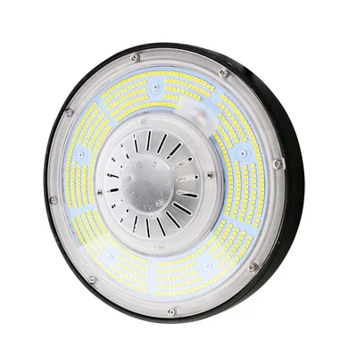 Luminaire LED industriel 100 W (alimentation MEANWELL) / Intensité variable / Température de couleur : 4 000 K / Boîtier : Noir / Efficacité : 200 lm/W
