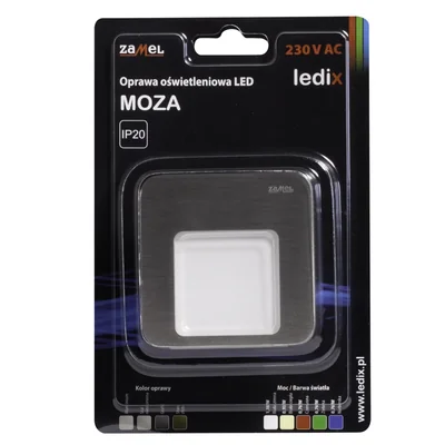 Luminaire LED MOZA 230V AC hors sol acier WW