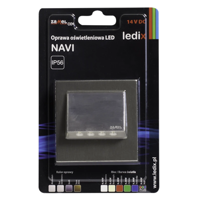 Luminaire LED NAVI avec cadre 14V DC hors-sol acier WW