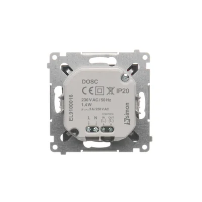 Luminaire LED SIMON 54 avec capteur 230V AC 1.4W 5900K anthracite,