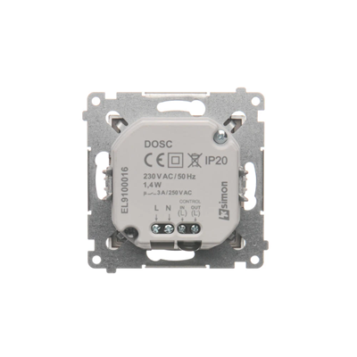 Luminaire LED SIMON 54 avec capteur 230V AC 1.4W 5900K marron mat