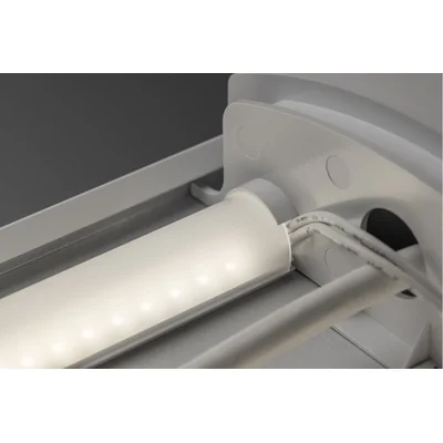 Luminaire LED ZEFIR PRO, 48 W, 4 400 lm, 220-240 V CA, 50/60 Hz, facteur de puissance > 0,9, IRC ≥ 80, IP44, IK06, angle de diffusion 140°, 4 000 K, diamètre 120 cm