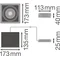 Luminaire SPOT MULTI 1x30W 4000K FL WT BK