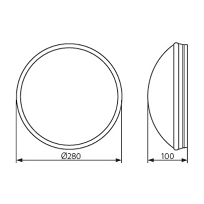 Luminaire with motion sensor PIRES DL-60O