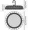 Luminaria compacta de gran altura V 133W 840 110DEG IP65