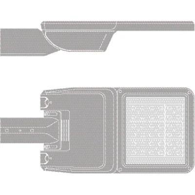 Luminaria de alumbrado público FLEXIBLE PEQUEÑA 36W 740 RV25ST ALW