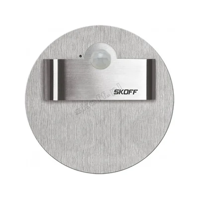 Luminaria de escalera con sensor de movimiento Rueda Short LED PIR 120 grados Luz con sensor de movimiento SKOFF 230 V CA 2,4 W IP 20 4000 K acero inoxidable pulido pcs.