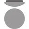 Luminaria de pared SURFACE CIRCULAR 350 SENSOR 18 W 3000 K IP44 WT