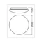 Luminaria de pared SURFACE CIRCULAR 500 V 42W 830 IP44 PS LEDVANCE