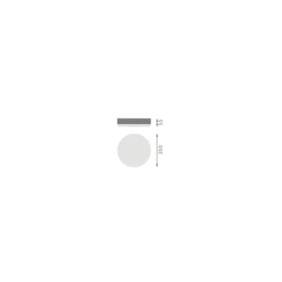 Luminaria de pared SURFACE SLIM RD 350 P 35W 840 IP65 EUE LEDV