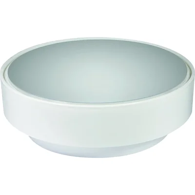 Luminaria DIONE, E27, 18W, pantalla opalina, base blanca, con sensor de movimiento, resistente a los rayos UV, 230V, IK10, IP65