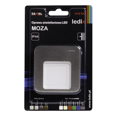 Luminaria LED MOZA 14V DC n/t WW acero