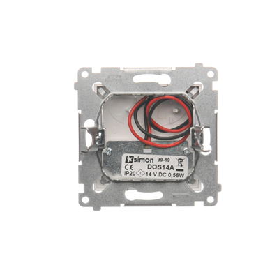 Luminaria LED SIMON 54 14V DC 0,56W 5900K plata mate