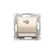 Luminaria LED SIMON 54 con sensor 230V AC 1,4W 5900K oro mate