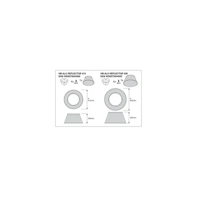Luminaria LEDV HB P 75W 840 70DEG IP66 PS