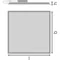 Luminaria PANEL COMPACT 600 V 33W 840 U19