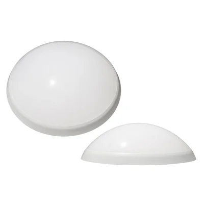 Luminaria PANTERA, LED, 13W, pantalla opalina, anillo blanco, resistente a los rayos UV, 230V, IK10, IP54