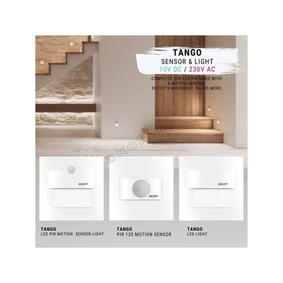 Luminaria para escaleras TANGO LED Light SKOFF 10 V DC 0,8 W IP 20 3000 K blanco mate unidades.
