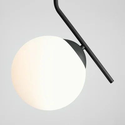 LUNA Single plafonnier noir