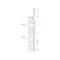 Lunghezza parete 3 m, altezza 27 mm