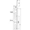 Lunghezza parete divisoria 2 m, altezza 57 mm