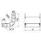 LUNJ200H42 90° bend, sheet thickness - 1 mm