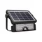 LUX LED 5W, solární reflektor s pohybovým senzorem 500lm, IP65, 4000K, 2x1500mAh, černý