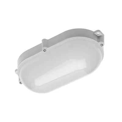 LUXIA-OW LED-Kanalleuchte, 10 W, 700 lm, IP65, 220–240 V Wechselstrom, 50/60 Hz, Abstrahlwinkel 220°, oval, neutralweiß, weiß