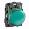 Luz de señal, bombilla verde, 250 V, plástico, típica