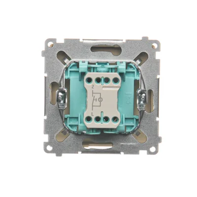 Luz pulsador con retroiluminación (módulo) 10A 250V terminales de tornillo beige