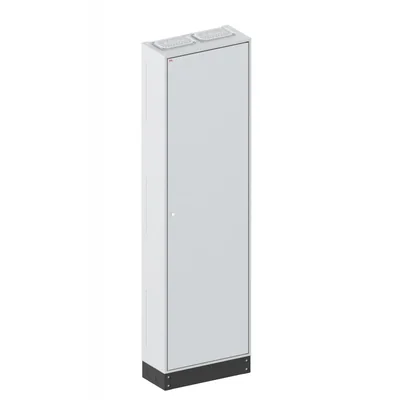 LXN250 2-12 PHN1 Empty floor-standing enclosure, IP41, class I RAL7035 (550x1850x250) with 100 mm plinth