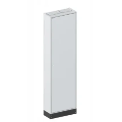 LXN250 2-12 PHN1 Empty floor-standing enclosure, IP41, class I RAL7035 (550x1850x250) with 100 mm plinth