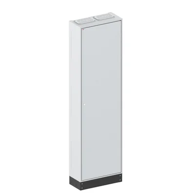 LXN250 2-12 PHN1 Empty floor-standing enclosure, IP41, class I RAL7035 (550x1850x250) with 100 mm plinth