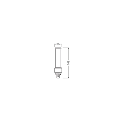 Люмінесцентна LED лампа 7W 230V нейтральна G24d-2