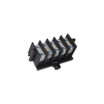 LZ terminal block, 5x35mm2, 125A, 450V, for TH35 rail, black