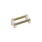 LZS 14 white/brass connector strip with screw terminals