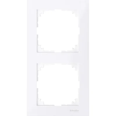 M-PURE Doppia cornice bianca lucida attiva