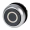M22-D-S-X0 Flachknopf, schwarzes Symbol X0