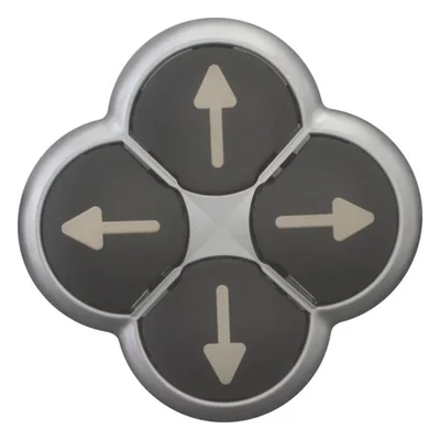 M22-D4-S-X7 ; 4-position black arrow button