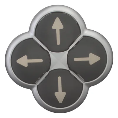 M22-D4-S-X7 ; 4-position black arrow button