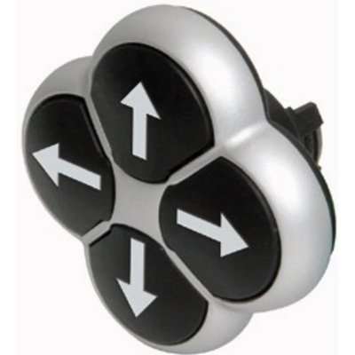 M22-D4-S-X7 ; 4-position black arrow button