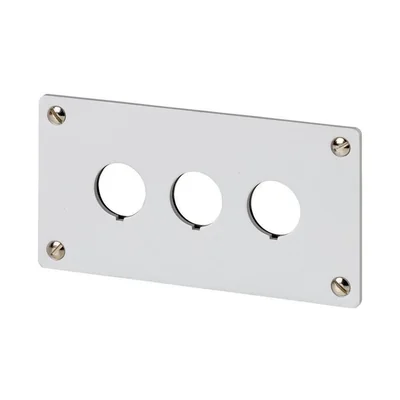 M22-E3 Flush-mount faceplate - 3 holes