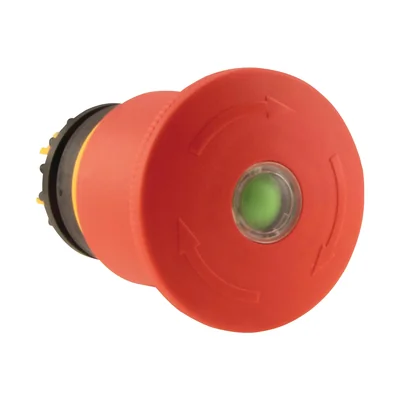 M22-PVT45P-MPI Accionamiento de botón de seguridad de 45 mm con señalización de activación mecánica